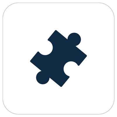 Puzzel icoon dat samenwerking en strategie symboliseert