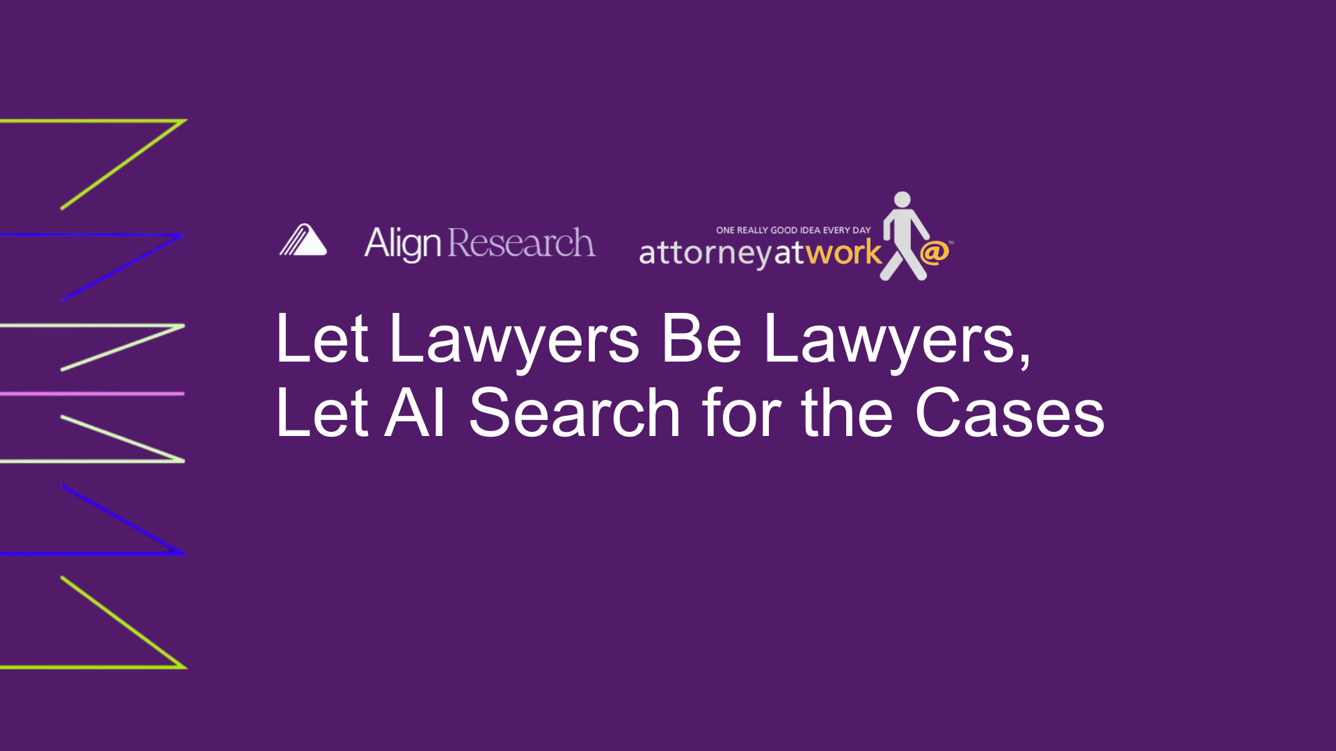 Let Lawyers Be Lawyers, Let AI Search for the Cases