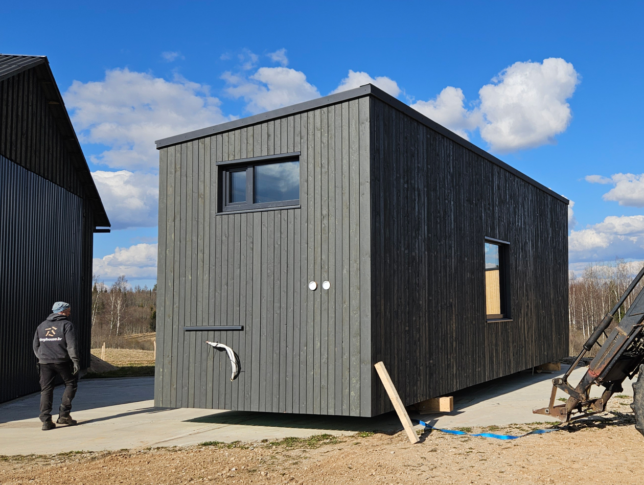 Exterior view of the demo house