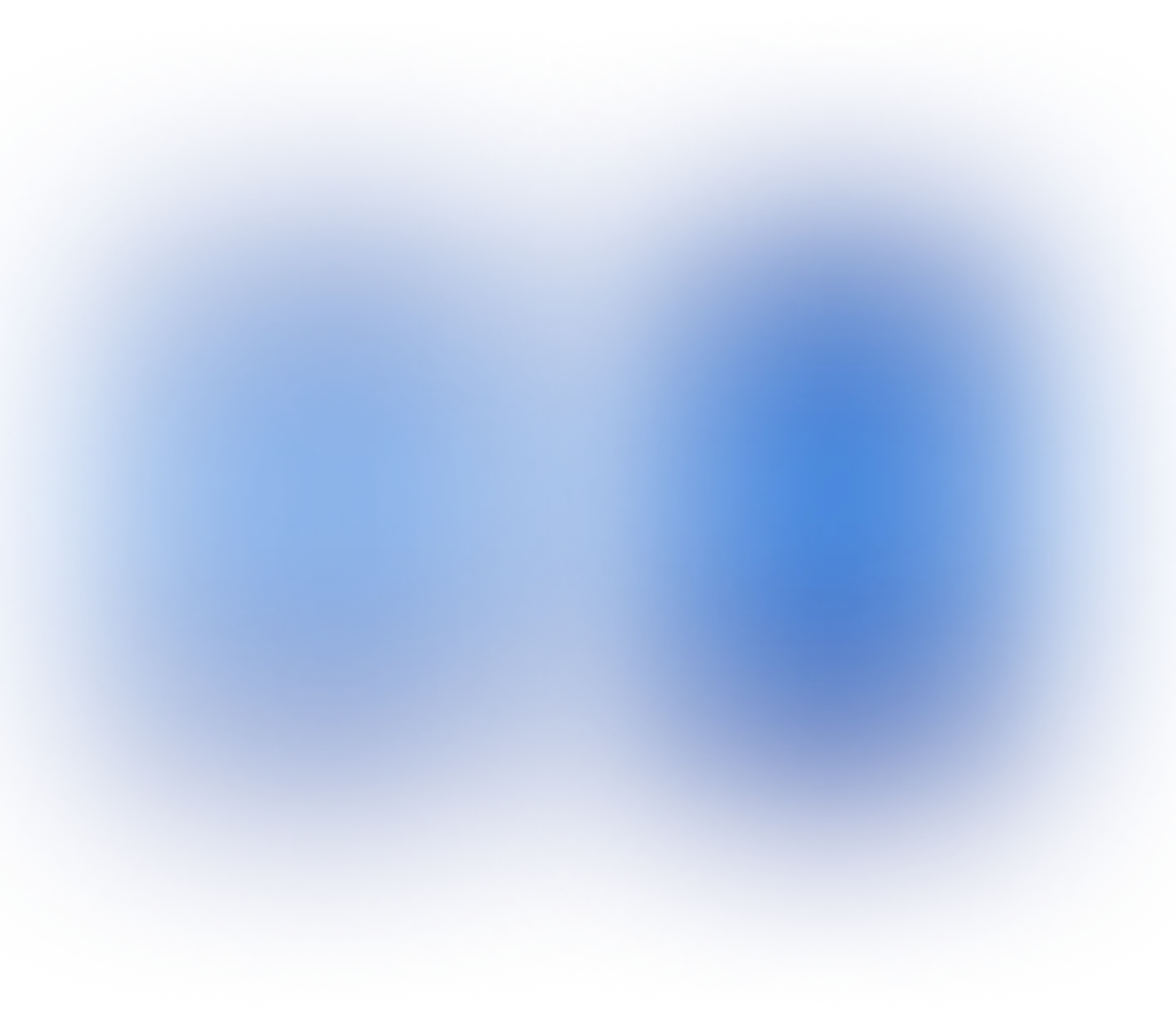 Blue gradient background with subtle radial light effect.