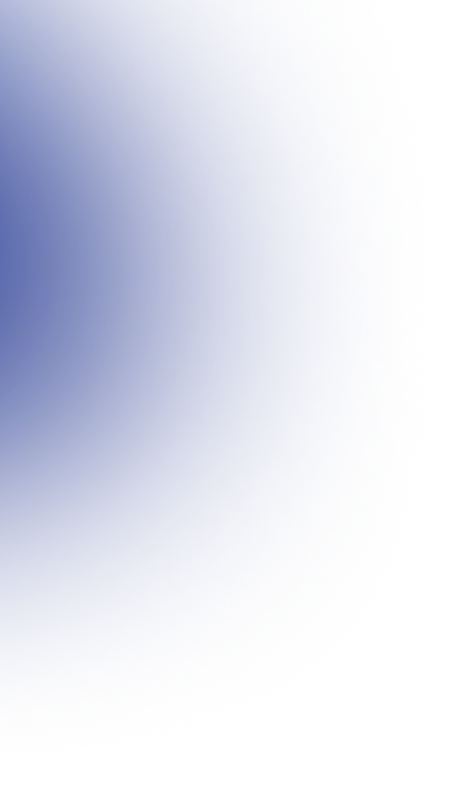 Dark blue circular gradient fading to transparent on the right side.