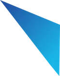 Blue gradient triangular shape pointing diagonally downward and right on a transparent background.