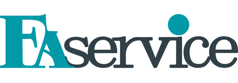 FA service logo with stylized blue letters 'F' and 'A' followed by the word 'service' in gray.