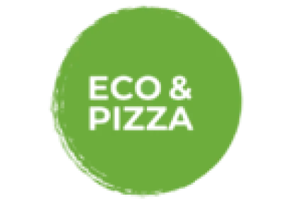 Green circular logo with the text 'ECO & PIZZA'.