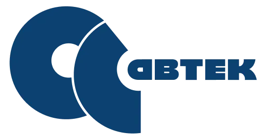 ABTEK company logo with stylized blue circular design elements.