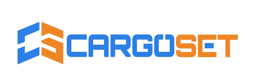 CargoSet company logo with stylized blue and orange letters forming the name.