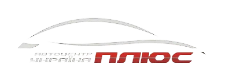 Logo with a stylized car outline above the words 'Safe Driving' in white and 'Плюс' in red Cyrillic letters.