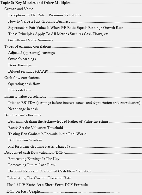 Value-You Academy Topic 3