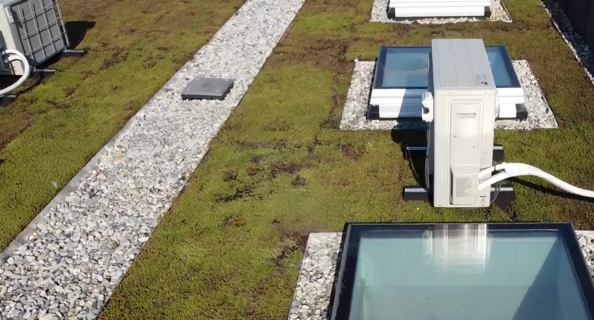 Hybride groendak in Harmelen