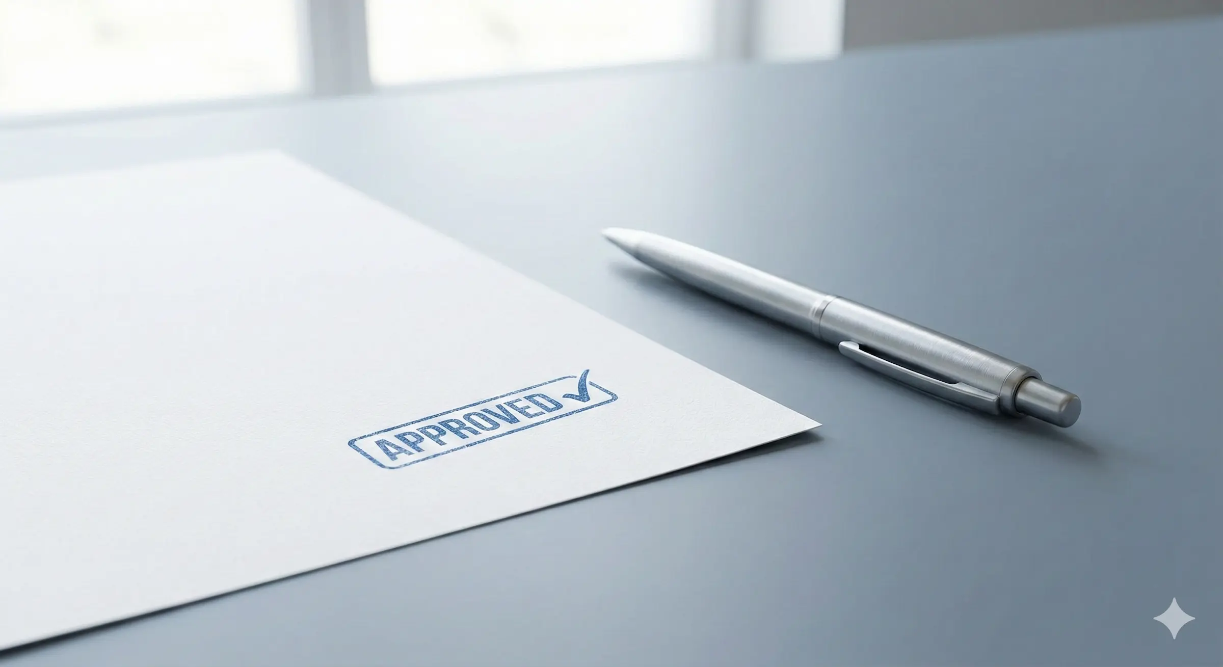 Approved stamp on continuing education course document.