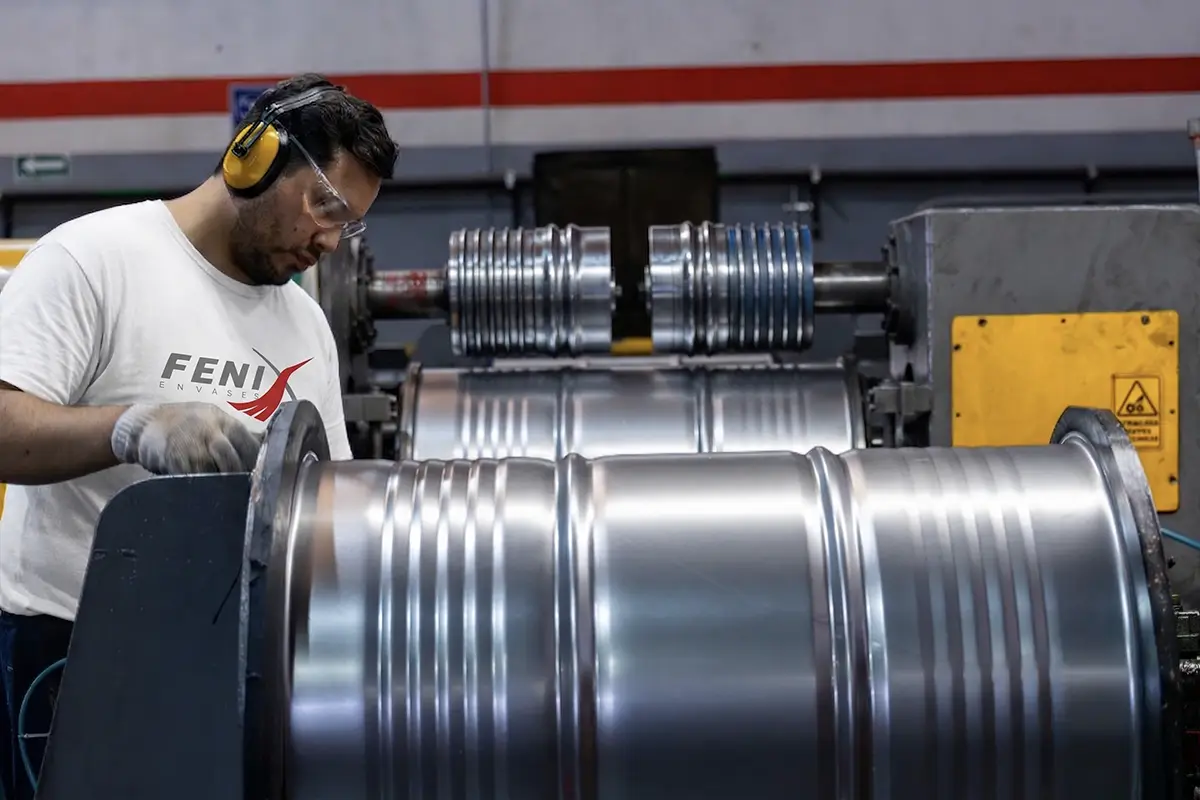 Proceso de manufactura de tambores de acero de 200 litros