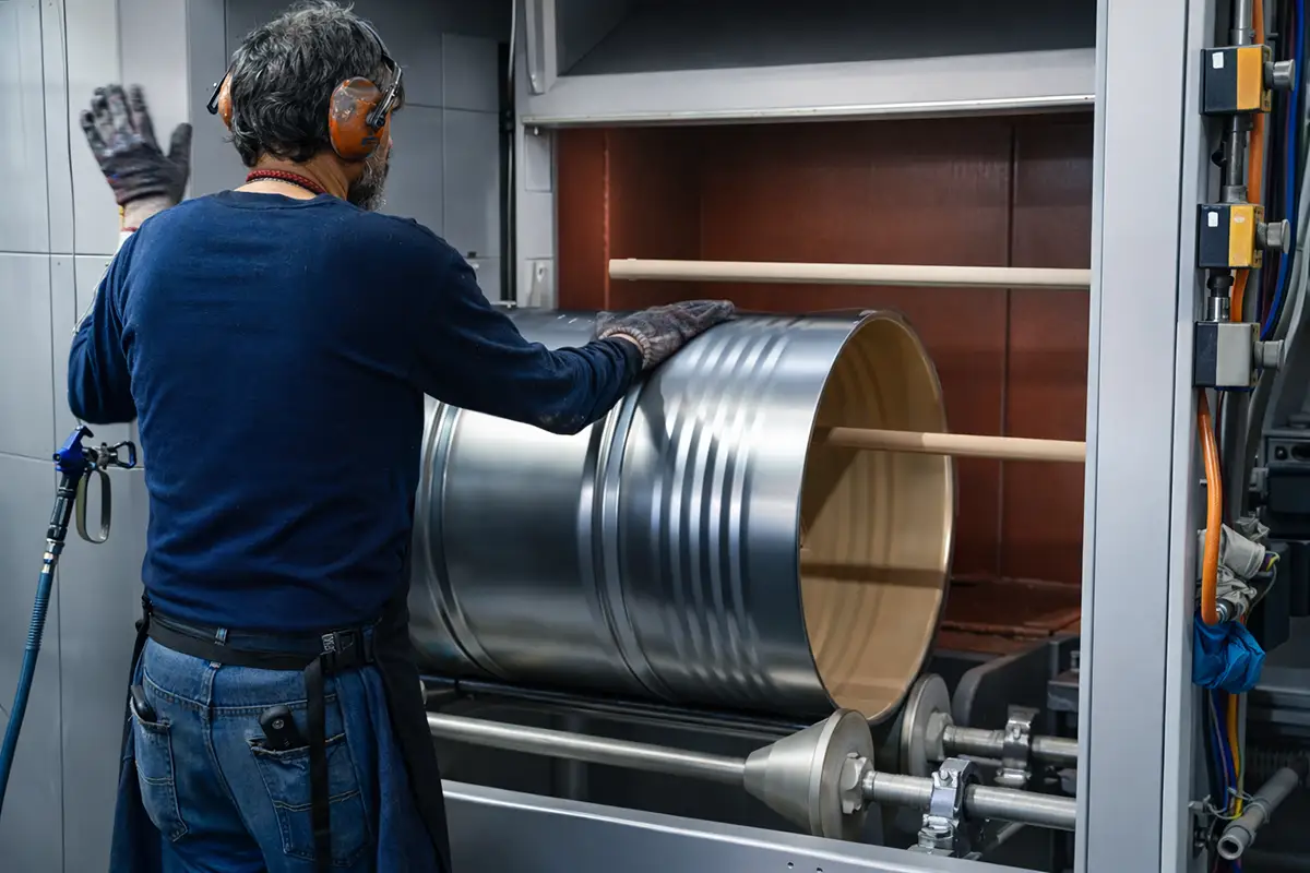 Fabricación de tambores de 200L