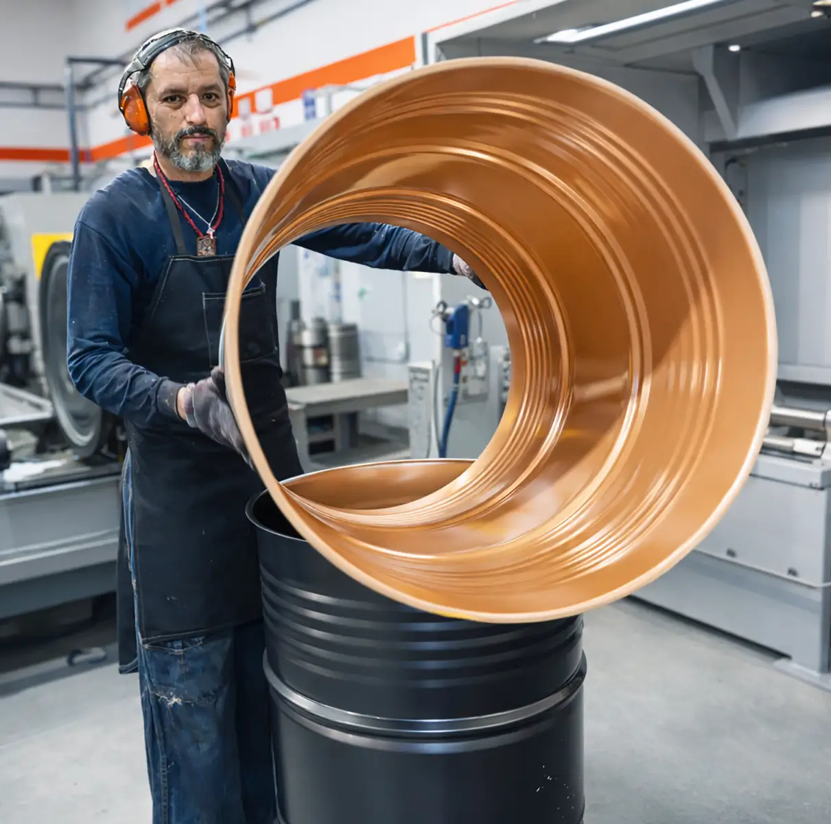 Fabricación de tambores de 200L