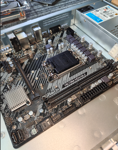 1U rackmount internal layout