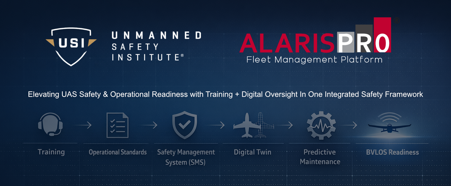 AlarisPro and Unmanned Safety Institute Announce Strategic Teaming Agreement to Elevate UAS Safety, Compliance, and Operational Readiness