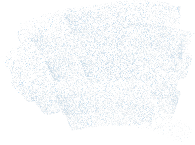 Irregular blue chalk scratch pattern on a black background.