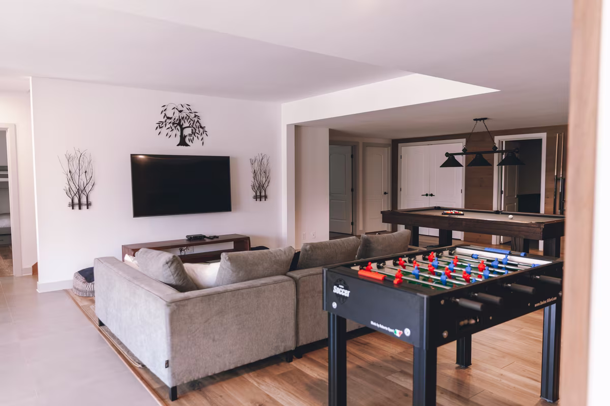 Salle de jeux, chalet L'Ours Noir