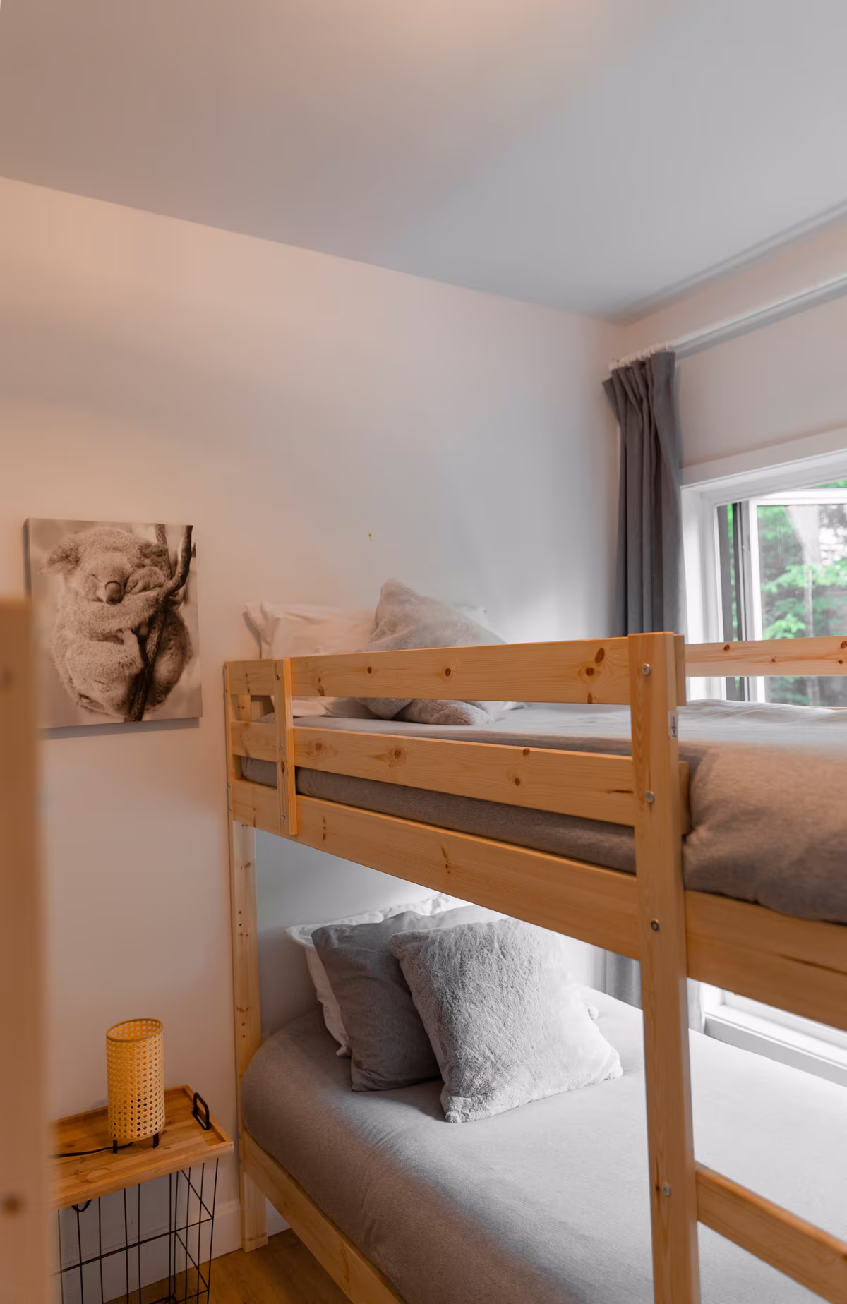 Chambre 2 du chalet LIV Tremblant, lits superposés simples