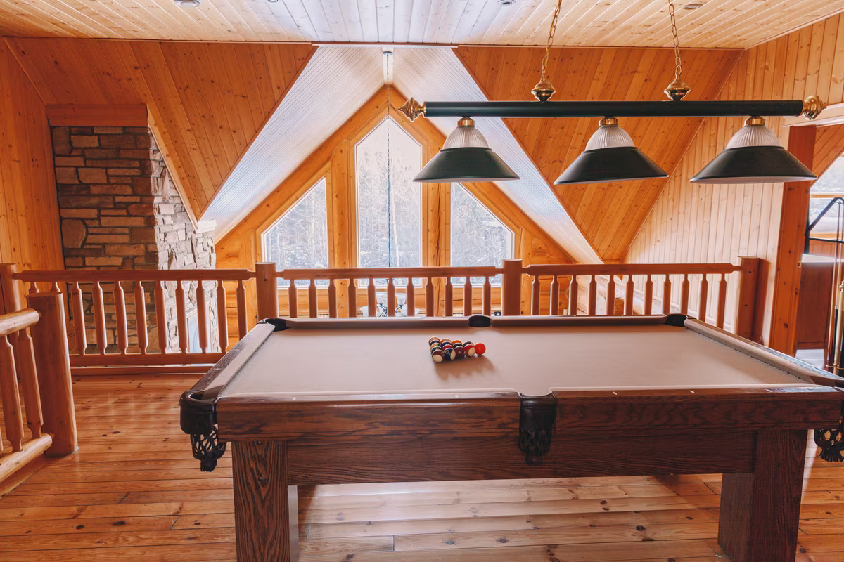 Billard mezzanine, chalet Exécutif Plus