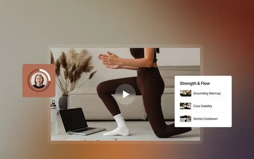 Course builder interface for creating and organizing online courses in Kajabi