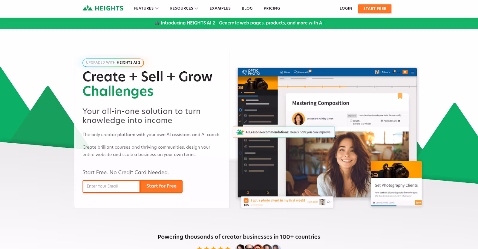 Heights Platform Homepage