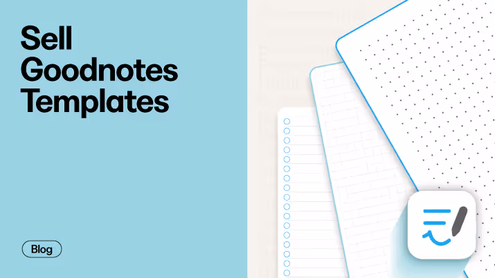 How To Sell Goodnotes Templates
