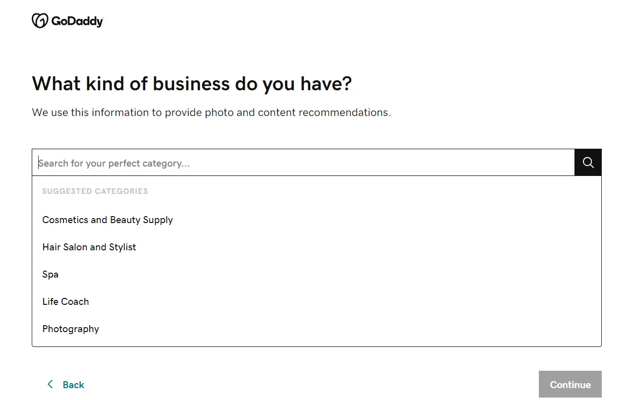 GoDaddy's ADI questionnaire