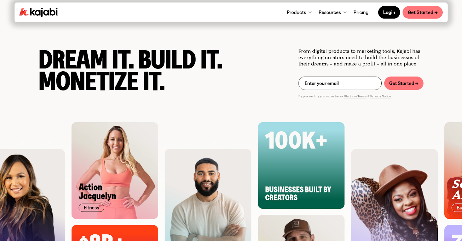 Kajabi homepage