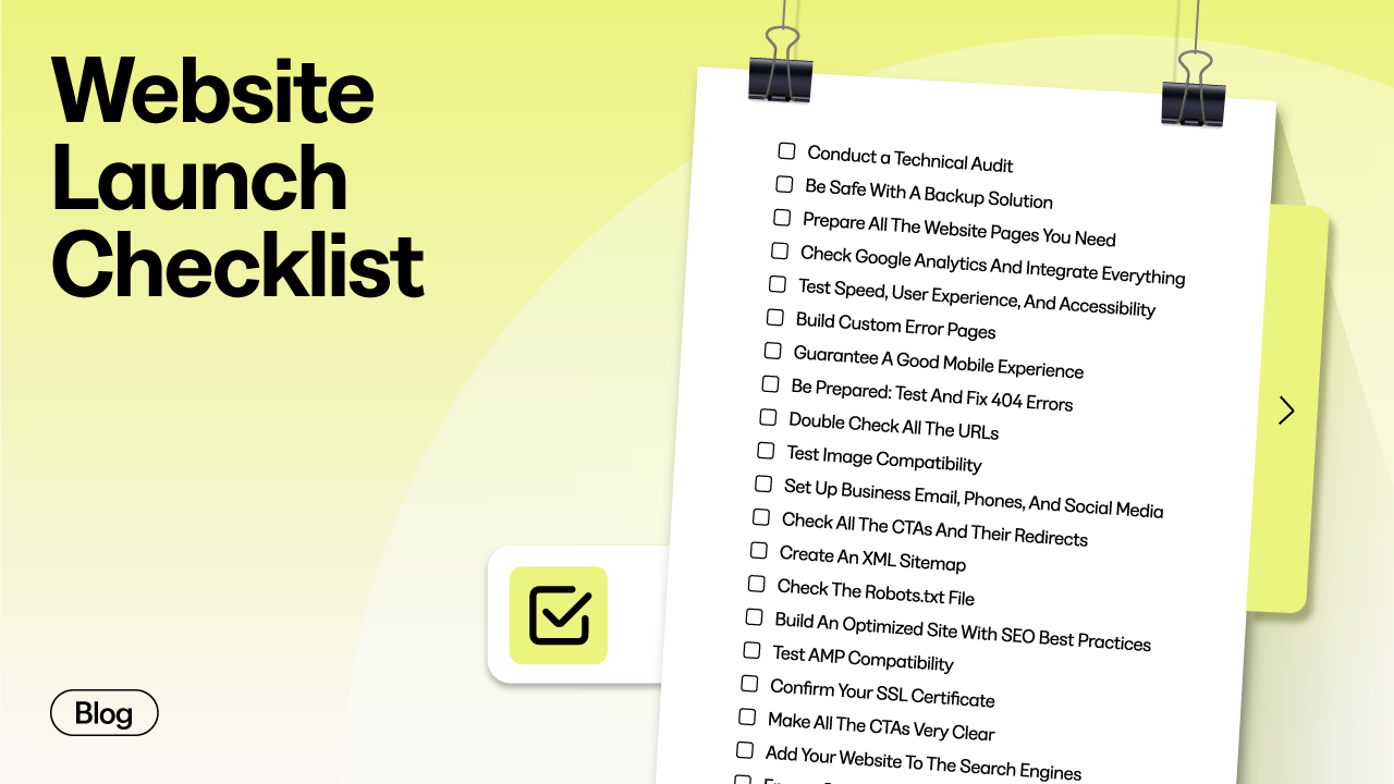 Website Launch Checklist: 20 Tips You Can’t Ignore