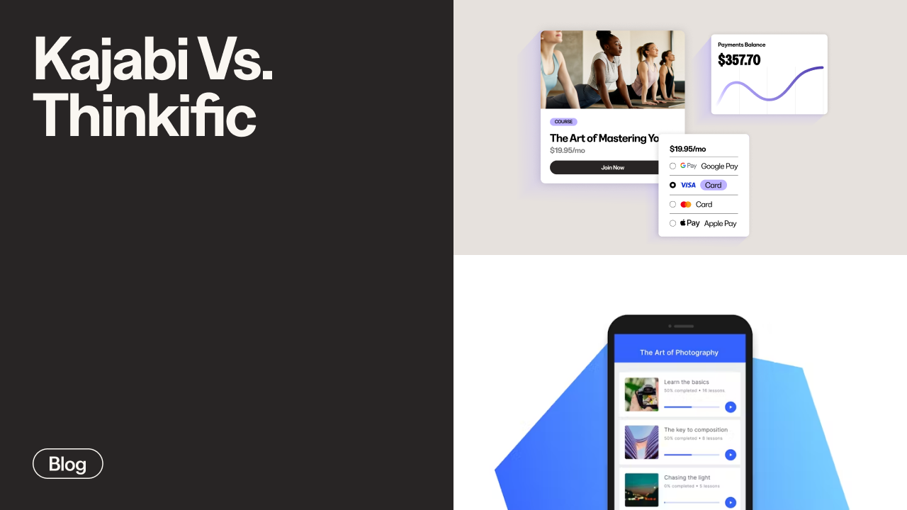 Kajabi vs. Thinkific: Online Course Creation Comparison