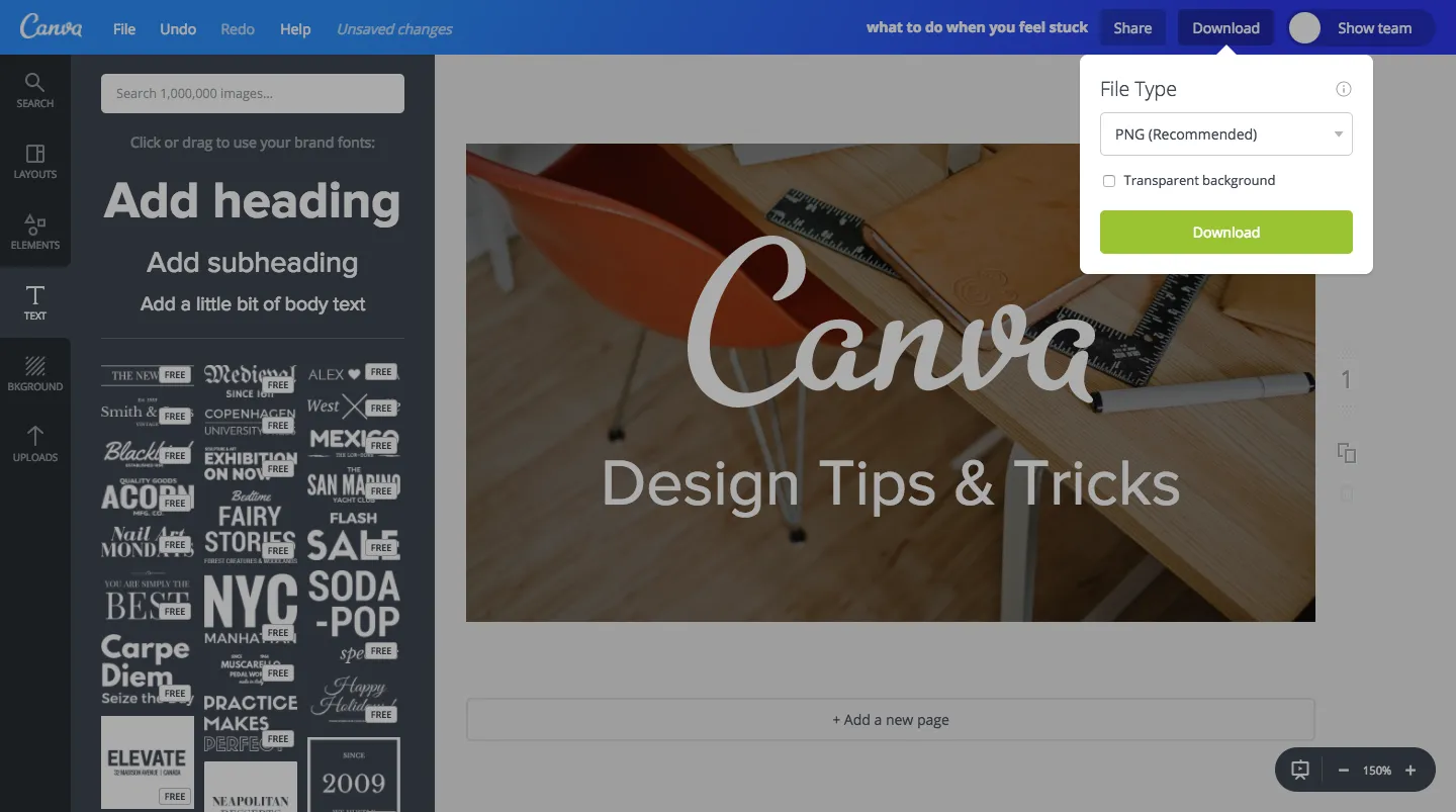 How To Save You Canva Project & Export It
