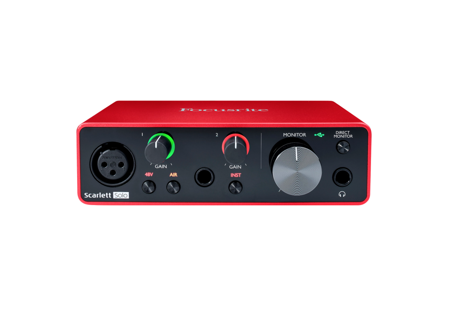 Image of a Focusrite Scarlett Solo USB Audio Interface (Gen 3)