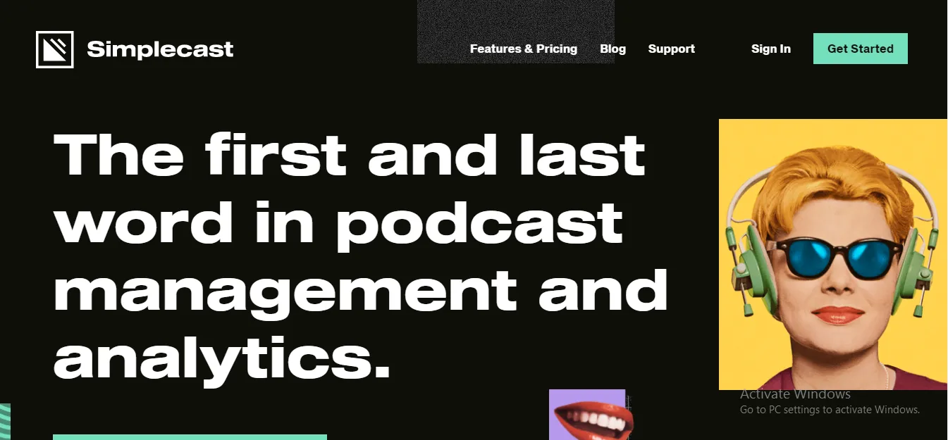 simplecast website screenshot