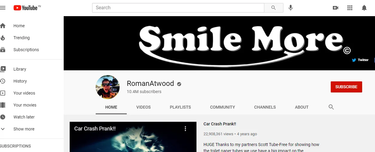 RomanAtwood's YouTube Channel