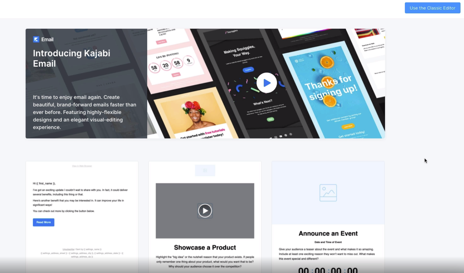 Kajabi email theme picker