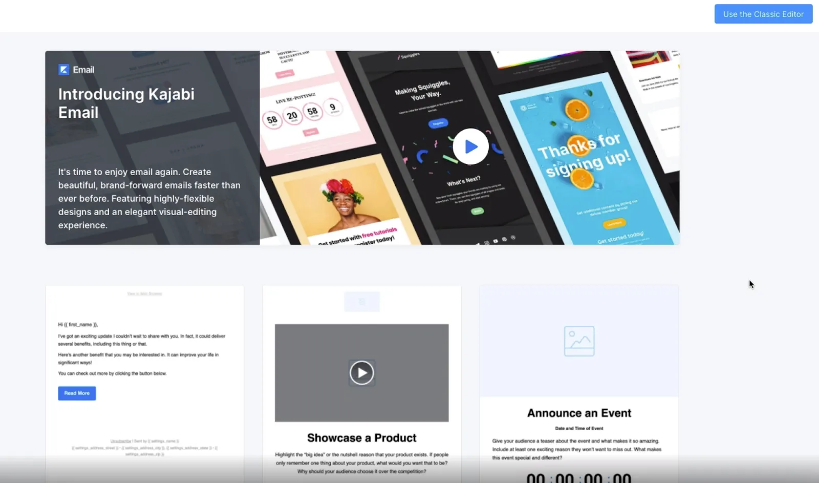 Kajabi email theme picker