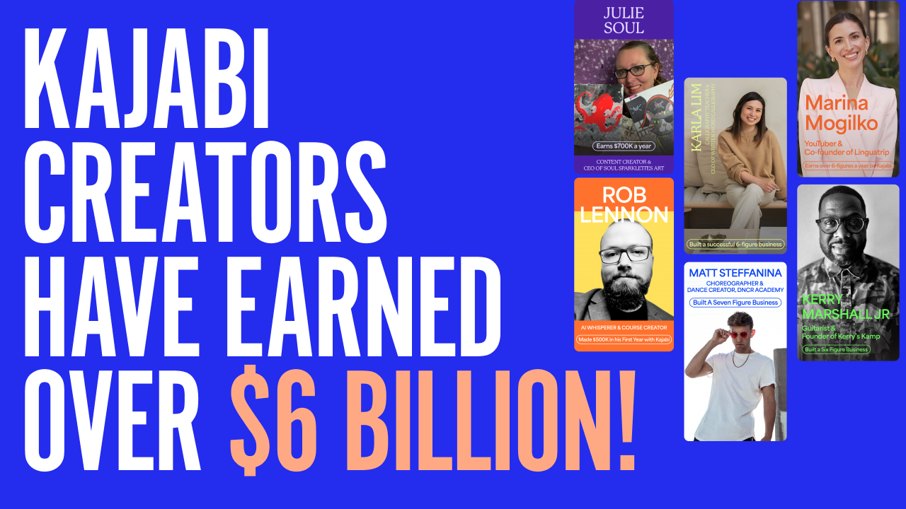 How 6 Kajabi Creators Turned Their Passions Into $100k+ Businesses