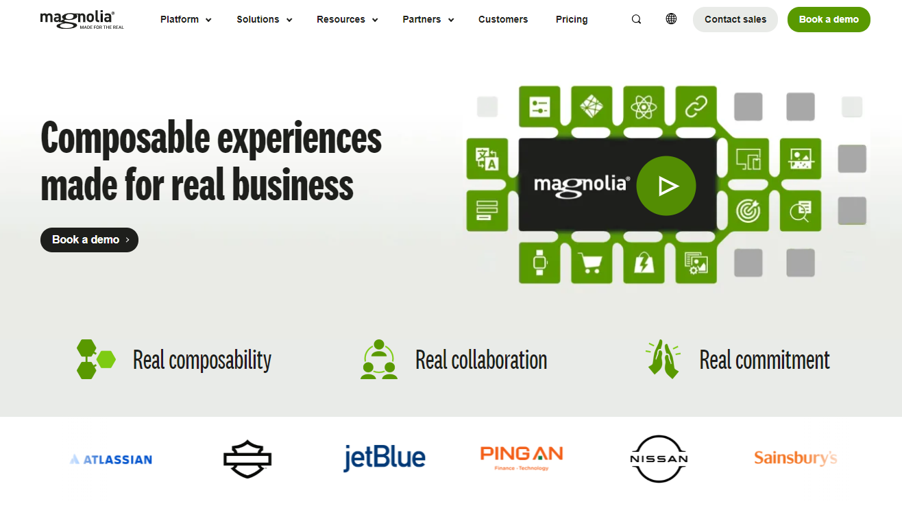 Magnolia's homepage