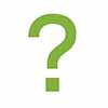 Green question mark symbol on a white background.
