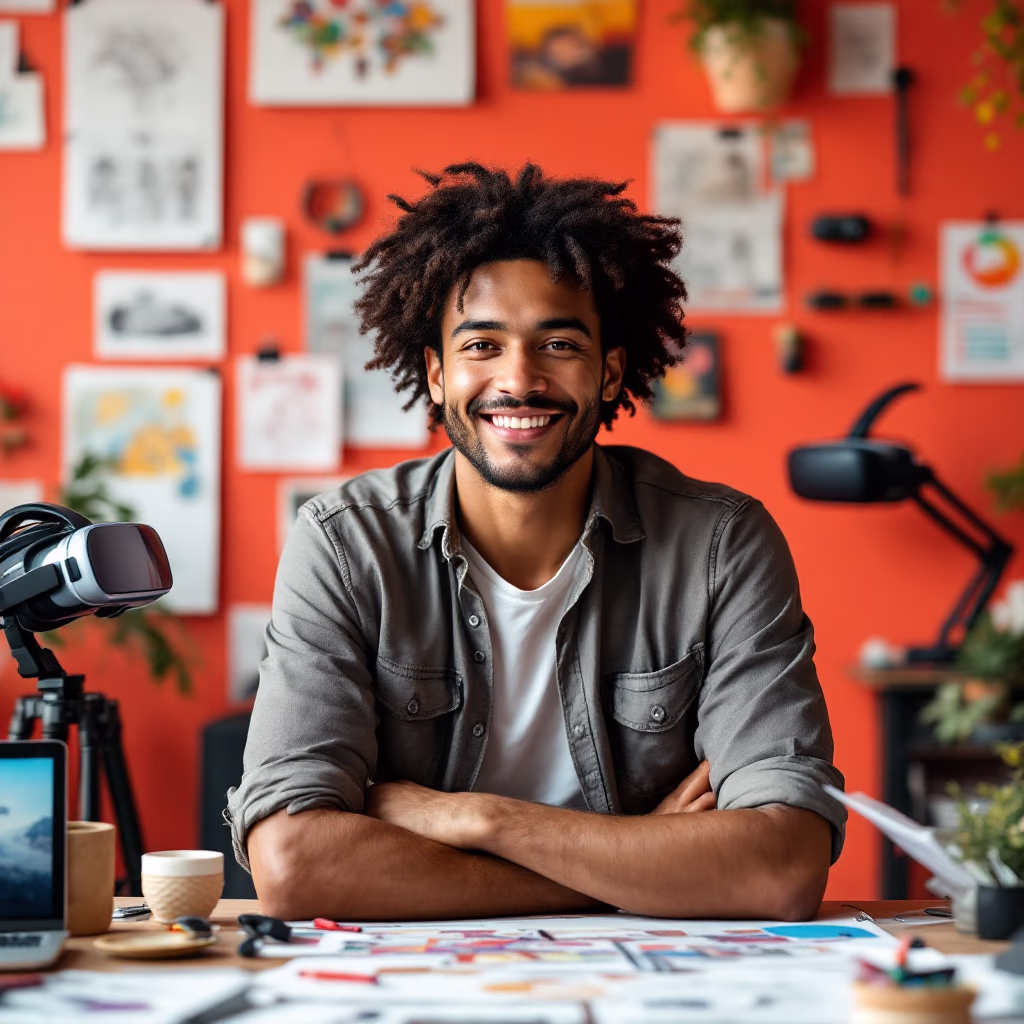 [team] image of individual team member (for ar/vr), creative agency