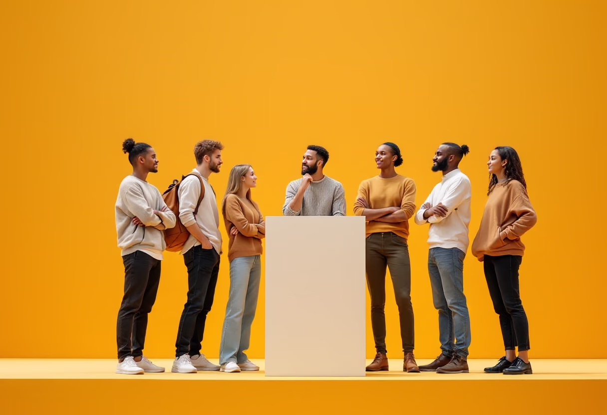 image of students on campus