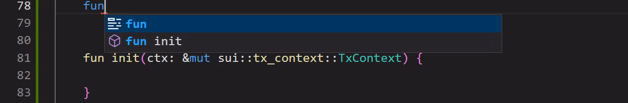 code editor with autofill options