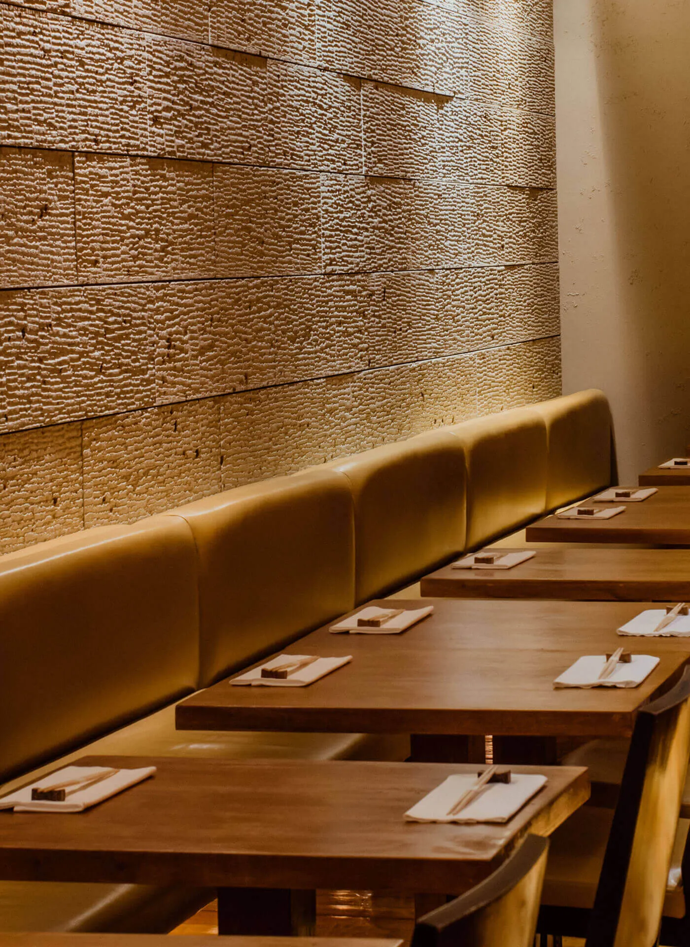 Table settings at Bar Masa