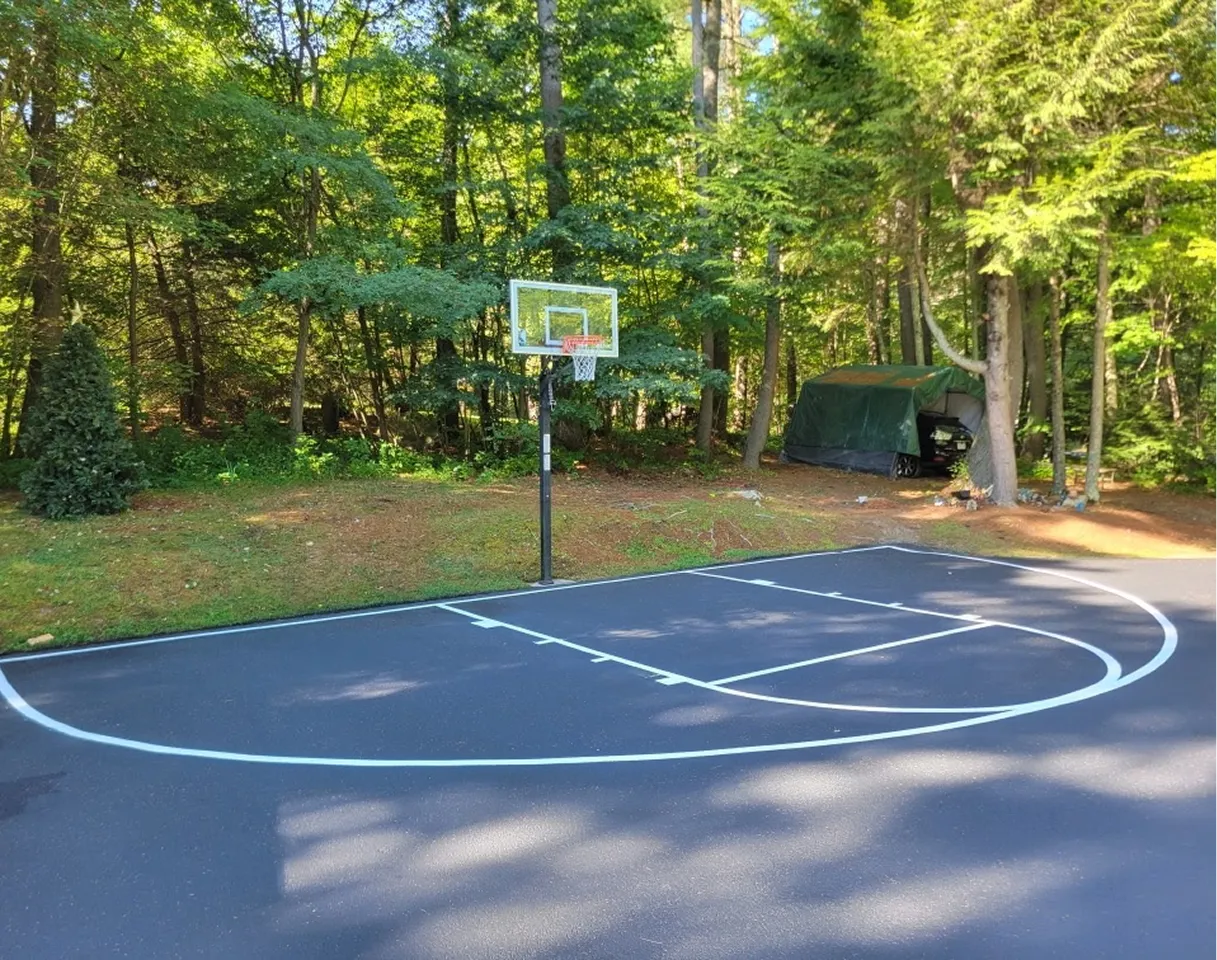 Basketball line-striping job