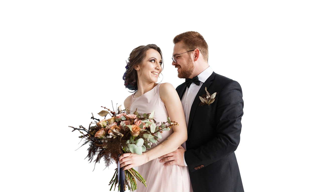 bride-groom-isolated-white-wall-background 2