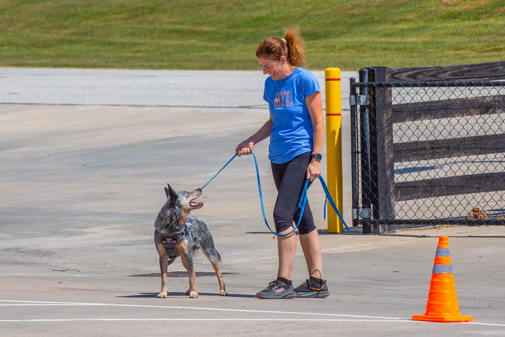 Kate Jackson training at Jabula Dog Academy