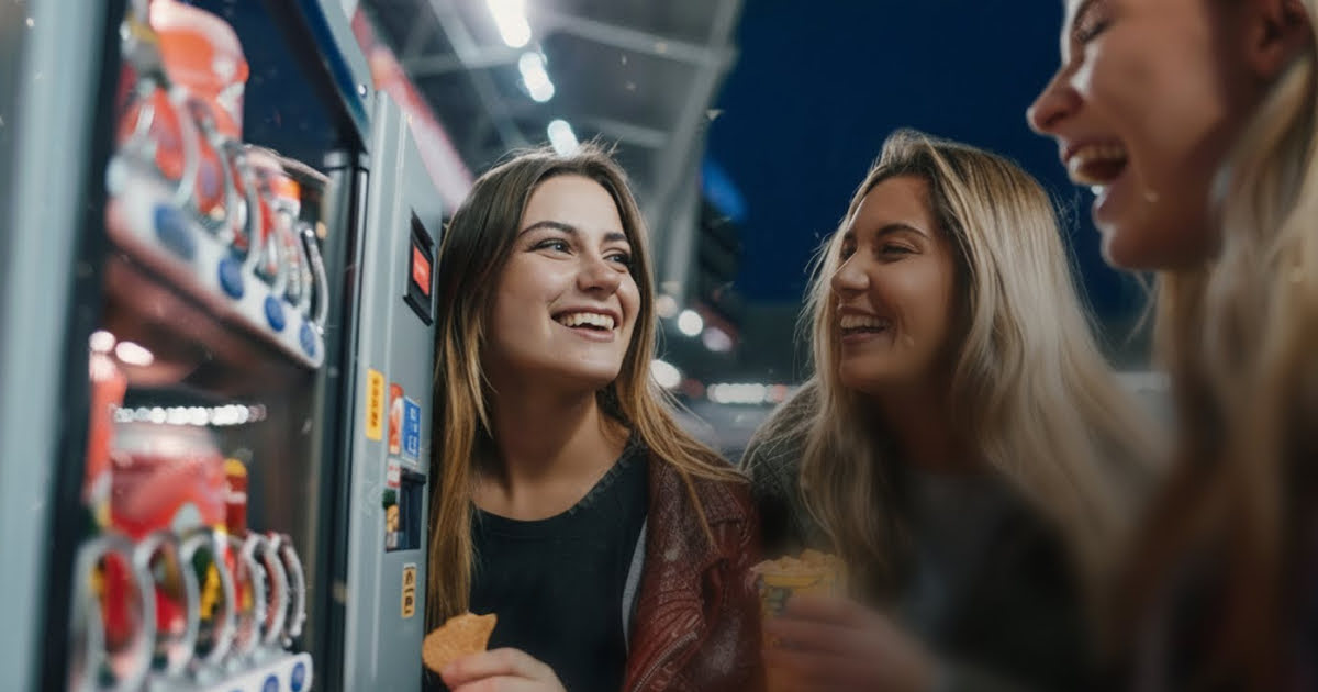 Faça ativações de sampling com vending machines e mecânicas de gamificação integradas, tudo isso com o Samma