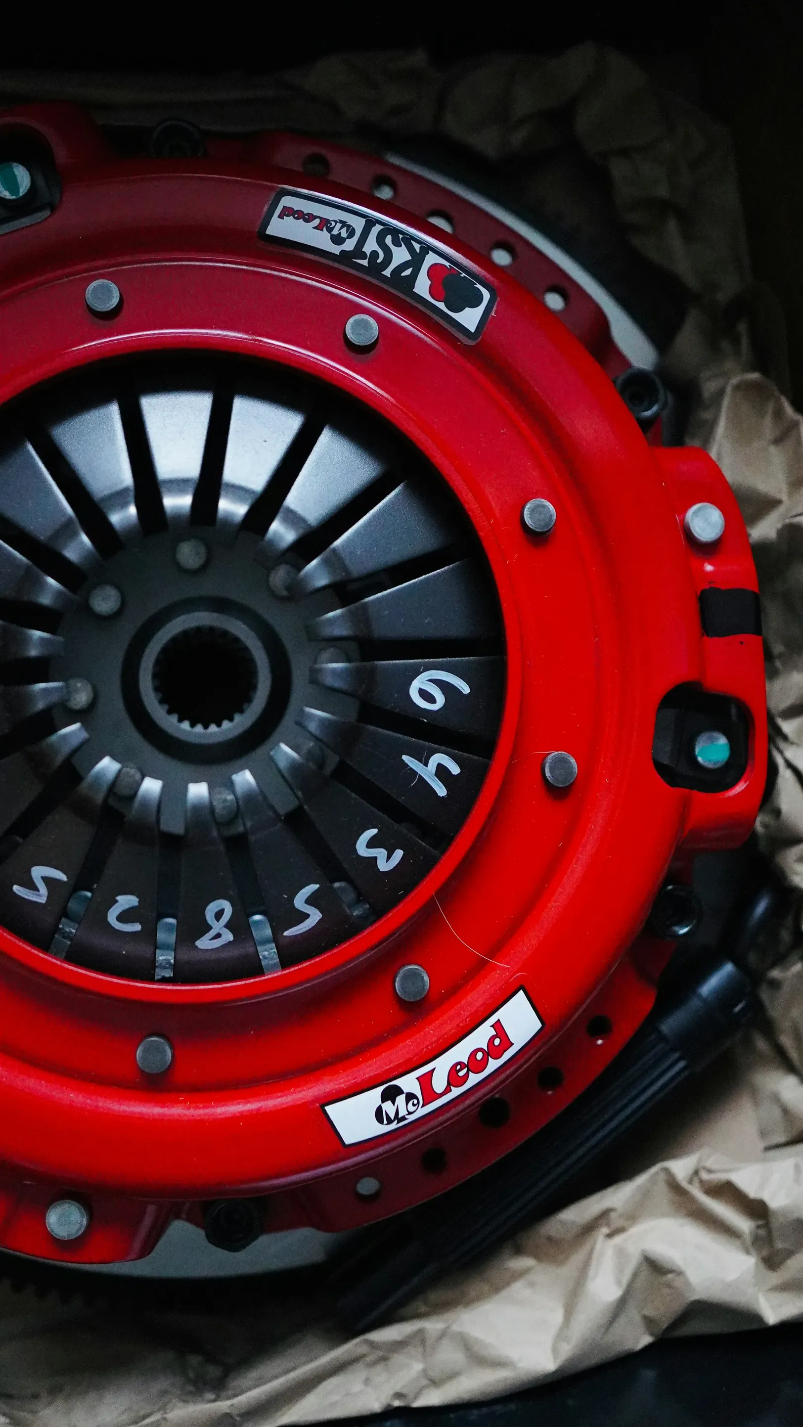 Performance clutch and flywheel work on a European car at Sheni's Auto Trend in Calgary