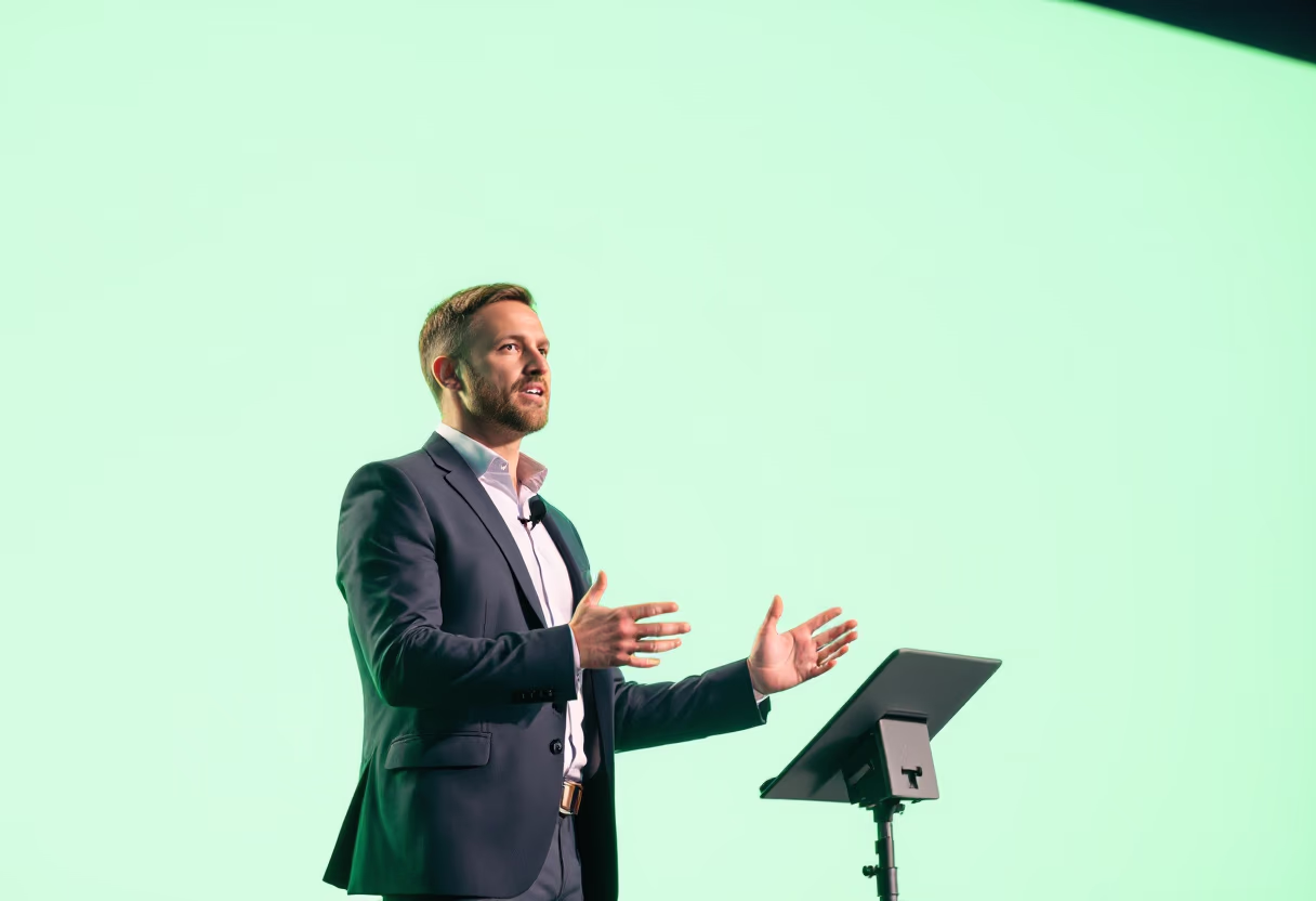 image of a past event at a tech conference