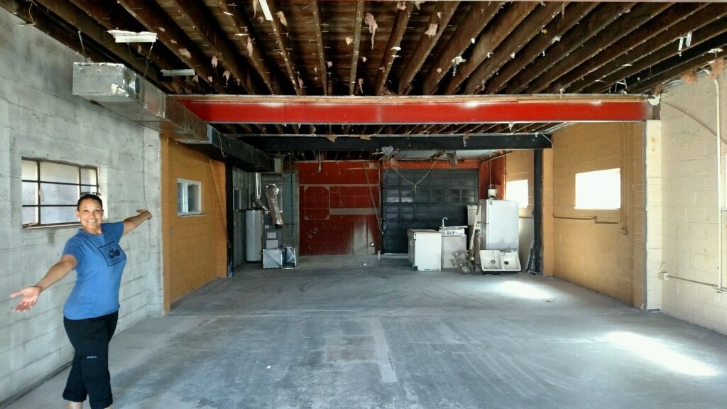 Empty Fish N Beer building before renovation
